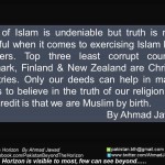 Truth of Islam is undeniable